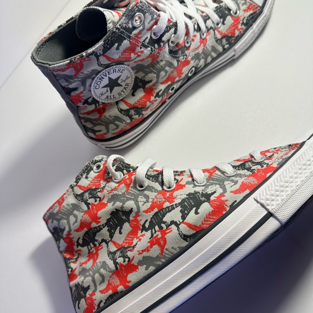 Converse All Star High GS 'Dino Daze - Mouse Dinosaur Sneakers Hi tops - Picture 5 of 12